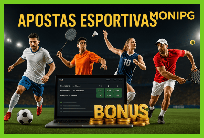 Aposte em apostas esportivas no cassino online MONIPG